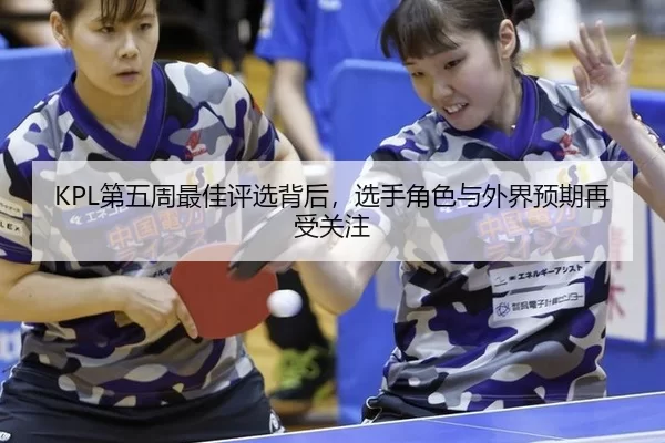 KPL第五周最佳评选背后,选手角色与外界预期再受关注